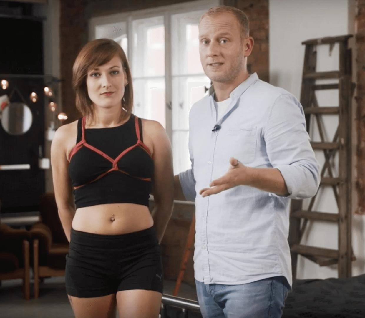 Brust Bondage Tutorial. Anleitung und Tutorial mit Ater Crudus Schritt für Schritt im Video