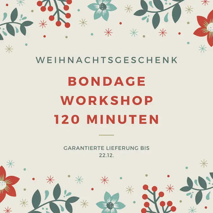 Besonderes Weihnachtsgeschenk für Paare Bondage Workshop mit Ater Crudus