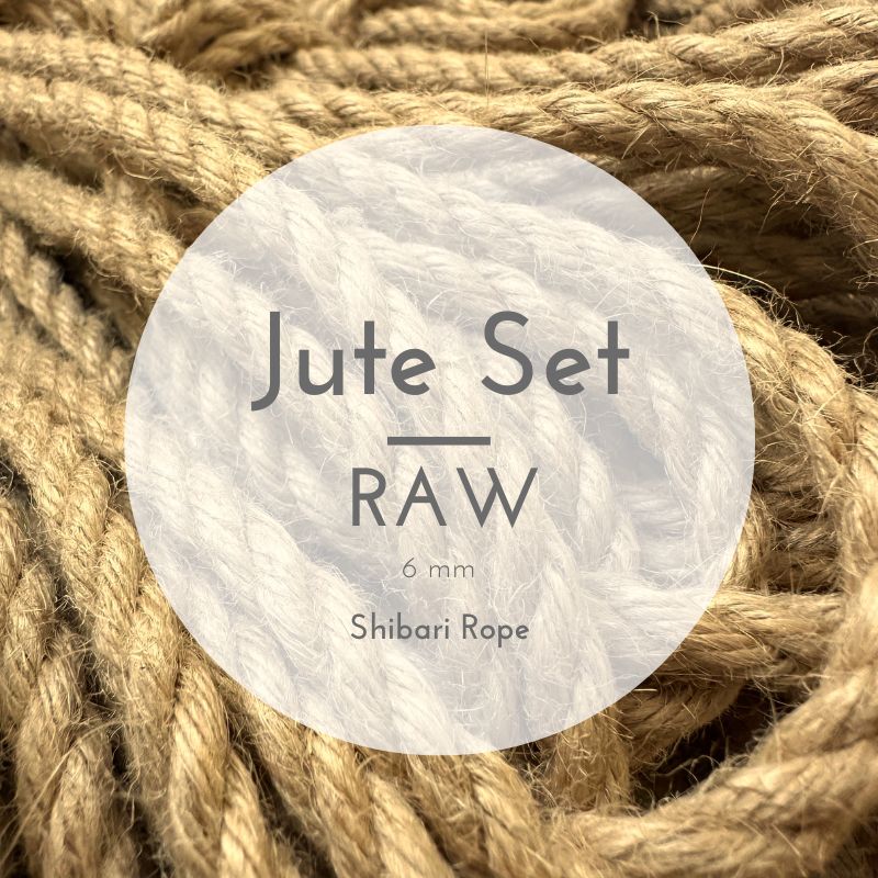 Shibari Bondage Seile Jute RAW | Bondage-Set "Professional" Set 7x8m ca. 6mm Durchmesser